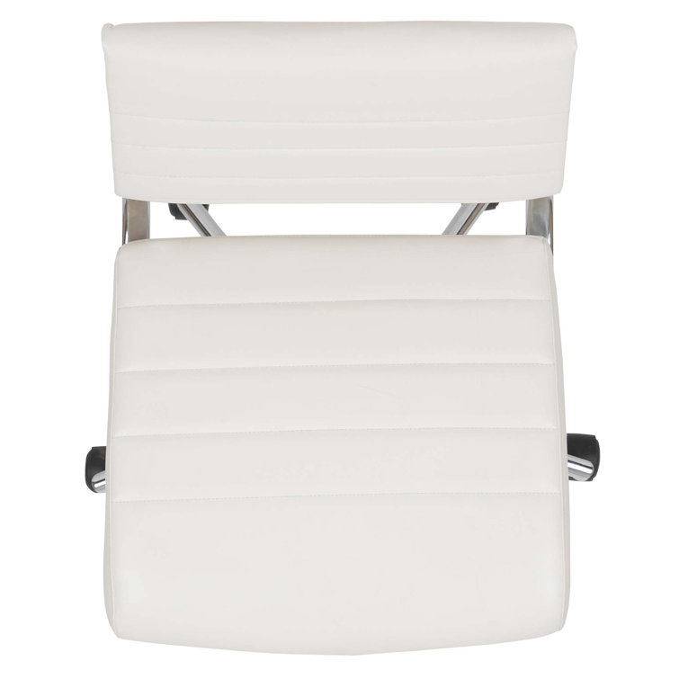 Kaycee Mid Back Task Chair Orren Ellis Upholstery Color: White