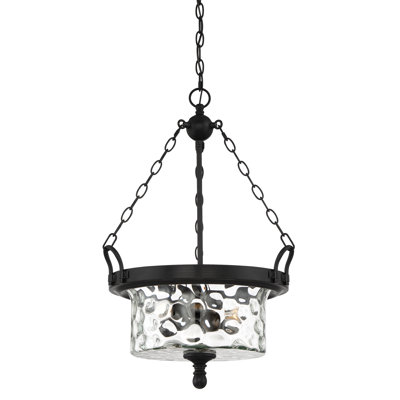 Luminaire suspendu tambour 3 lumières unique Shafer