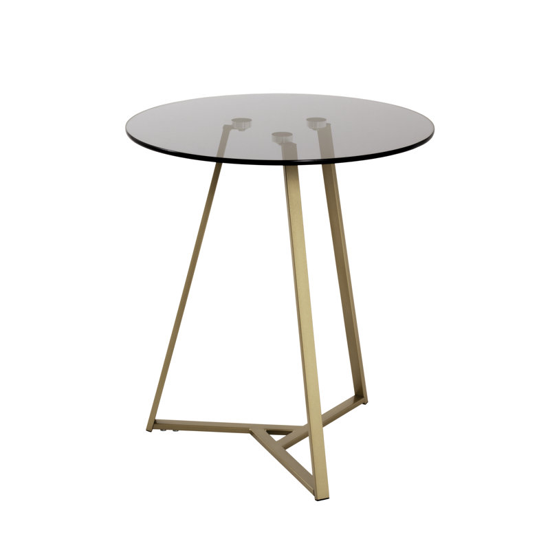 Northridge Glass Top Frame End Table