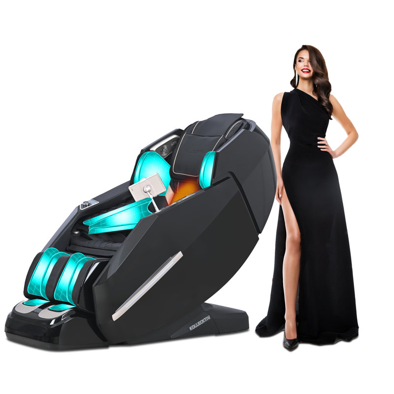 Fauteuil de massage 4D Zero Gravity - SL Track, étirement thaïlandais, balayage du corps, Bluetooth, 23 modes de massage