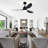 Loritta 52'' 3 - Blade Large Indooor Ceiling Fan With Light Kit and Remote, 3 LED Colors, 6 Speed Noiseless DC Motor, Timer-1564038049