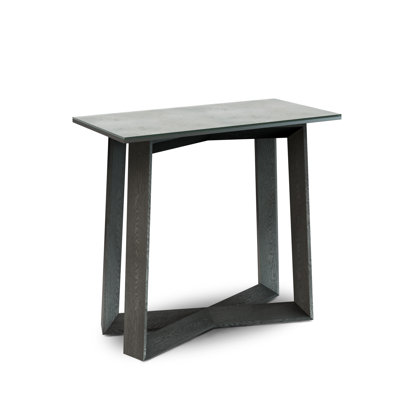 Caydance Glass Top Console Table