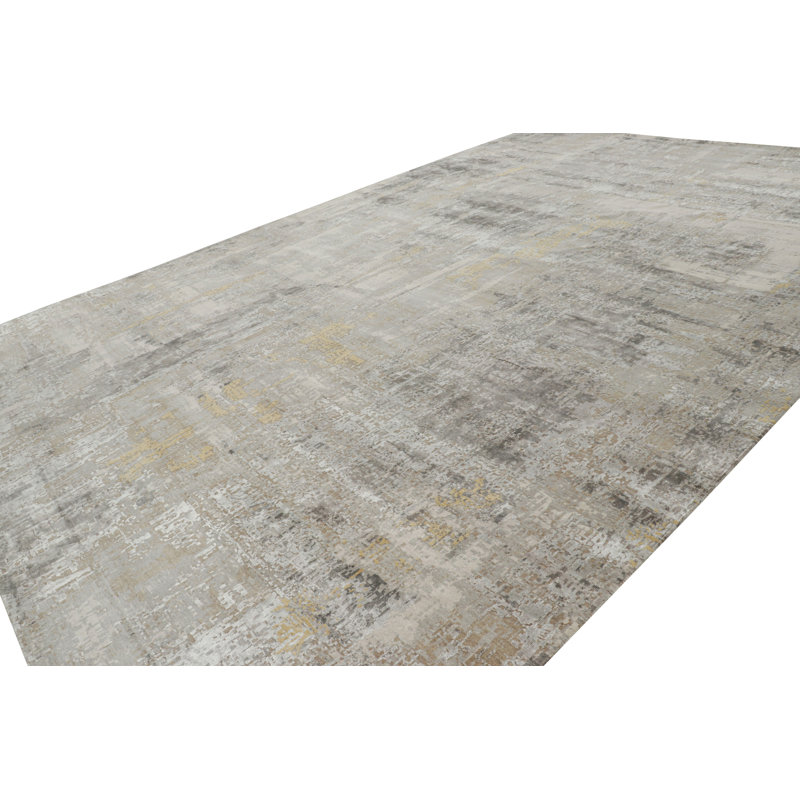 Modern One-of-a-Kind 3x20 Hand Knotted Area Rug