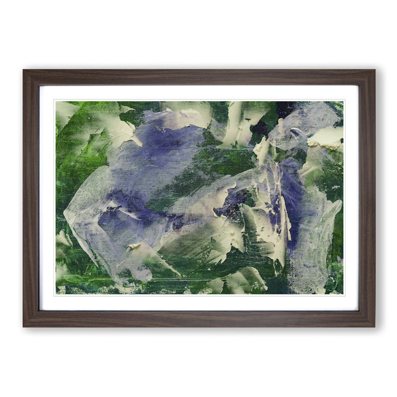 Abstract Art Painting Vol.184 by S.Johnson - Picture Frame Painting Print, Walnut Framed, 48cm H x 65cm W x 2cm D