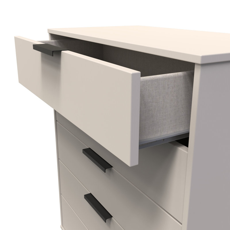 Turah 77cm W 5 - Drawer Chest of Drawers, Kashmir Matt