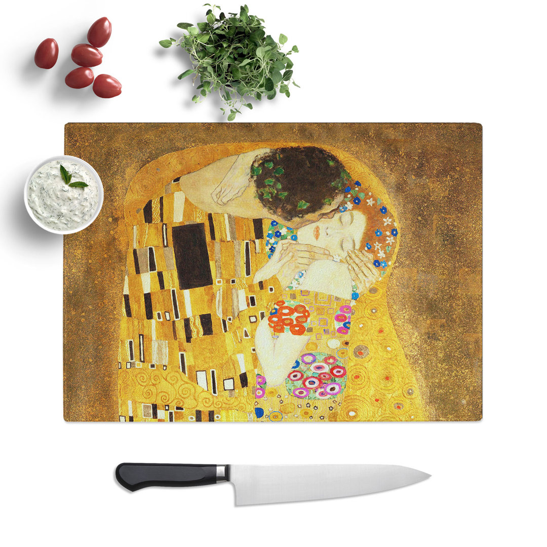The Kiss Vol.1 by Gustav Klimt Chopping Board