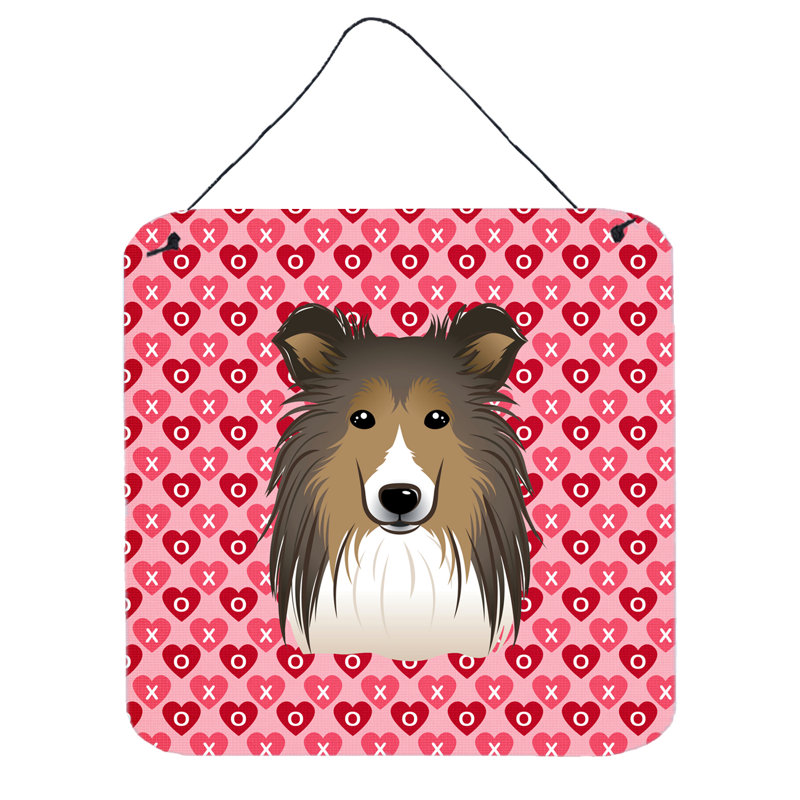 Décoration murale dame sheltie