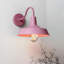 Luminaire de grange d'extérieur rose Fredericktown-702222571