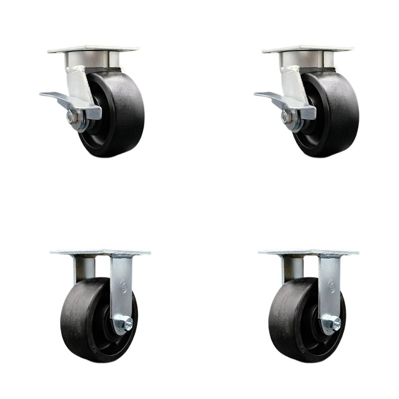 Roulettes pivotantes Kingpinless