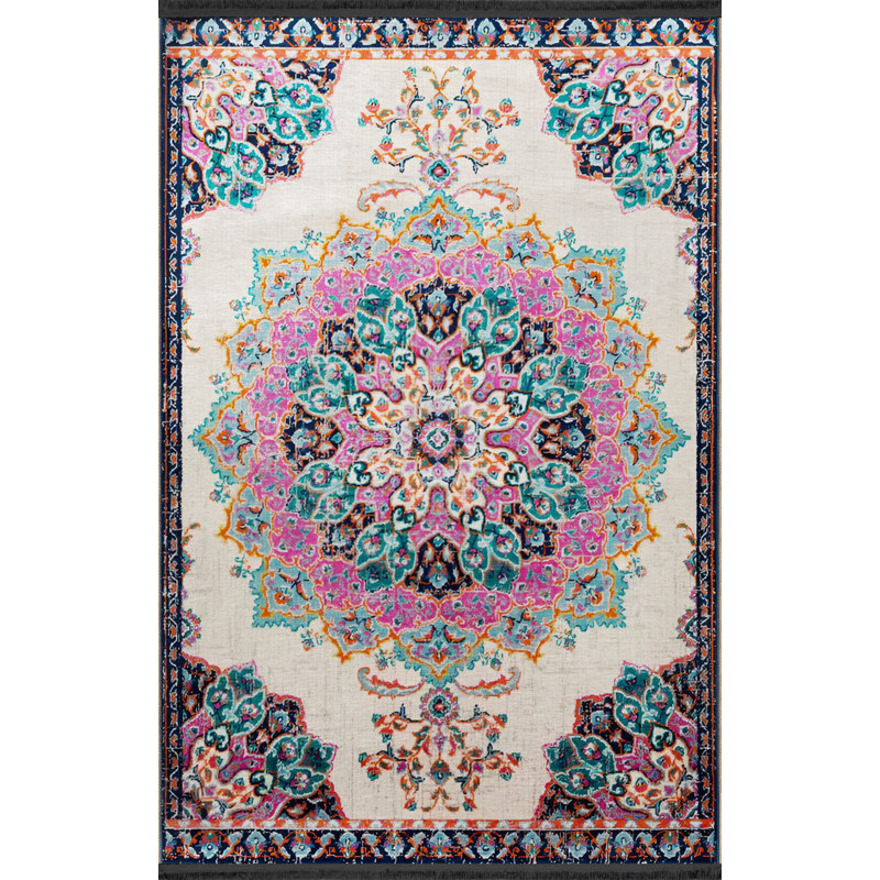 Tapis rectangulaire Vittorina, Tapis de couloir 3 pi 4 po x 8 pi 3 po