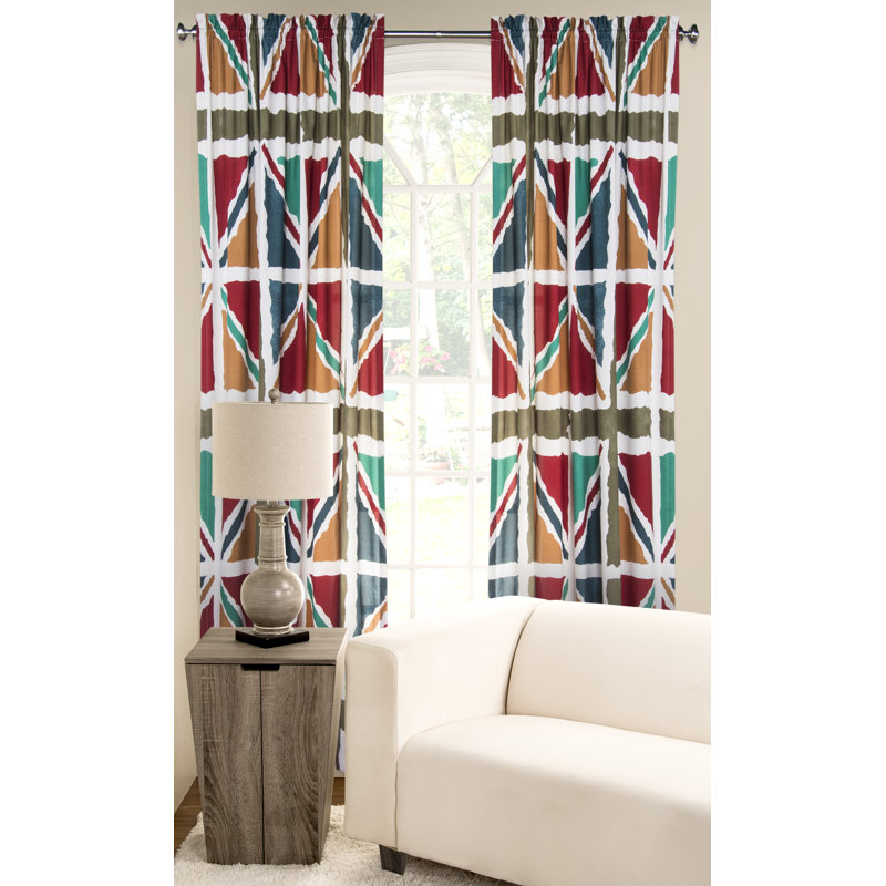 Guro Polyester Semi Sheer Curtain Single Panel