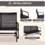 Chaise berçante polyvalente en osier pour la détente