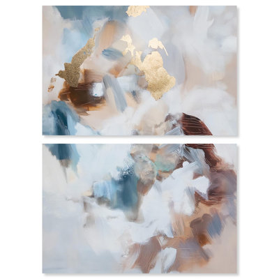 "Mother Earth I", ensemble de 2 toiles d'art contemporain par Art Remedy