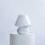 Glass Mushroom Table Lamp, Standard, White Stripe-1277167704