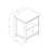 Isenbert 21.9" W Manufactured Wood 2-Drawer Nightstand-1306493511