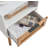 Nightstand, Boho Side Table with Drawer Open Shelf