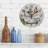 Silent Wall Clock For Bathroom Decorarion, Battery Powered No Ticking 10 Inch Round Small Plastic Horloge For Home, Living Room