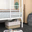Lit superposé blanc Twintwin avec métal. Gain de place. Sans égratignures, silencieux. Inclus. Sous le rangement pour une utilisation soignée de la pièce. Structure stable, nuits silencieuses. Facile à assembler. Rangez les articles
