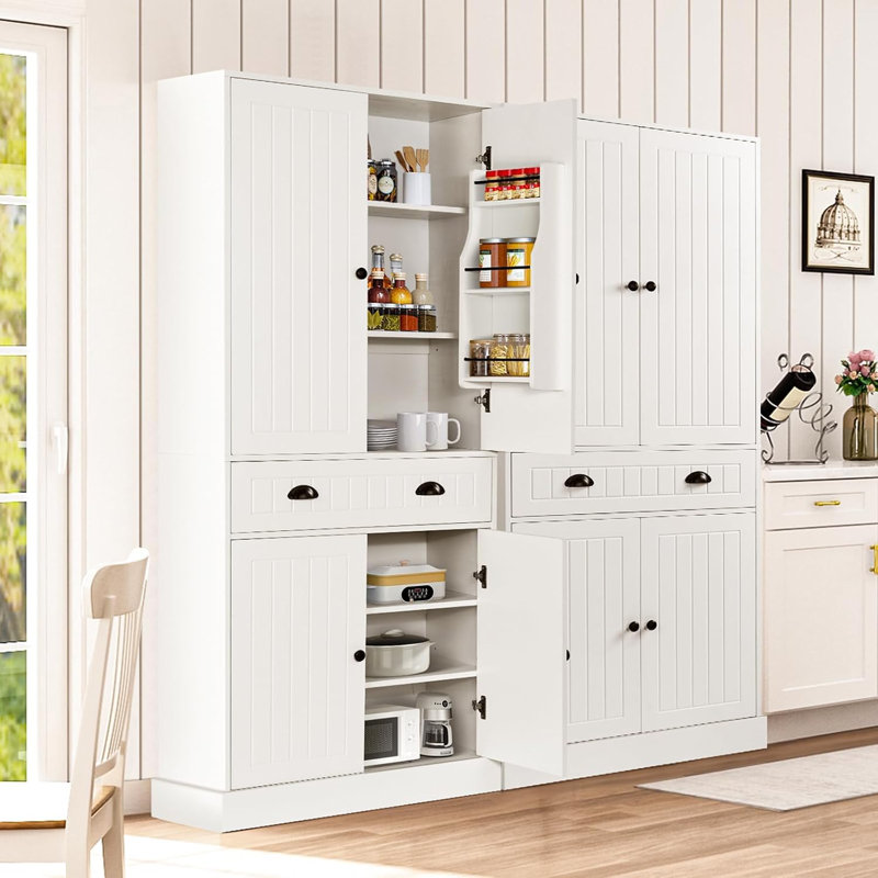 72" Pantry with Door Shelves
