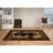 Machine Washable Area Rug Animal Print Machine Woven in Brown/Red/Black-231205222
