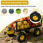 Chariot de jardin robuste avec pneus gonflables, capacité de 660 lb