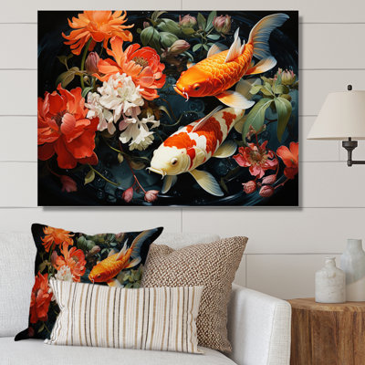 " Japon Yellow And Red Golden Koi IV "