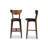 Horan Upholstered Faux Leather Counter Stool with Solid Wood Frame-2136407720