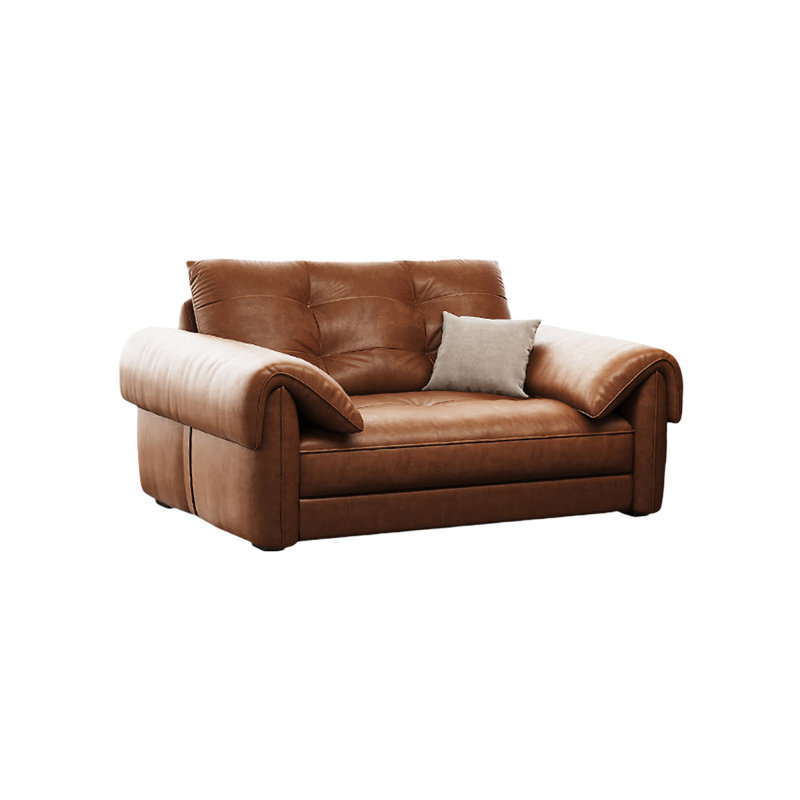 Canapé confortable en cuir rétro