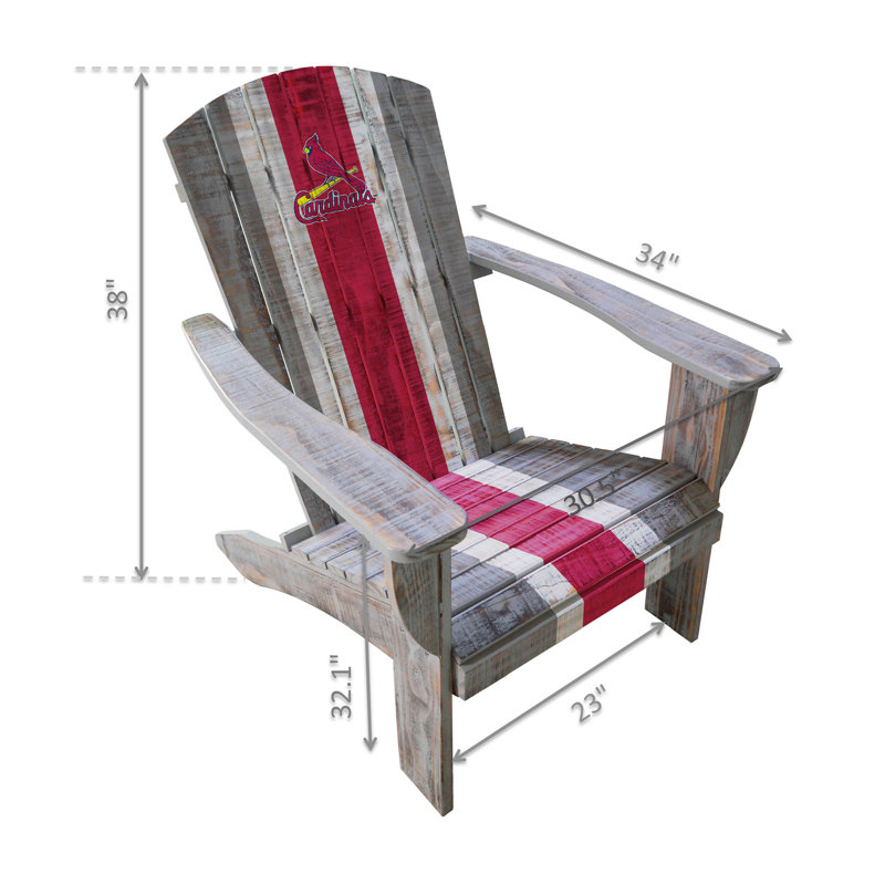 Chaise adirondack en bois mlb, Cardinals de St-Louis
