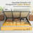 Lift Up Storage Bed Frame, Linen Upholstered King Platform with Button Tufted Wingback Headboard and Under-Bed Storage, Hydraulic Support, No Box Spring Needed, Noise Free, Beige-1999921968