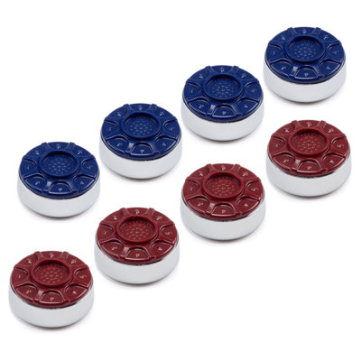 GSE 2-1/8" (54mm) Shuffleboard Pucks Set of 8 for Shuffleboard Table Accessories(Chrome, 2-1/8")