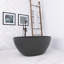 55 po X 30,7 po Baignoire de trempage autoportante à surface solide-109691203