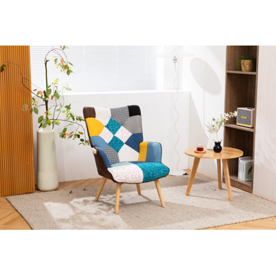 0 " H Linen Upholstered Side Chair