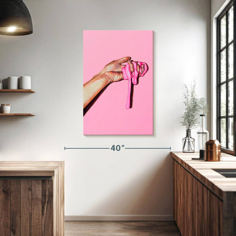 Leisha Pink Substance, 39" H x 26" W