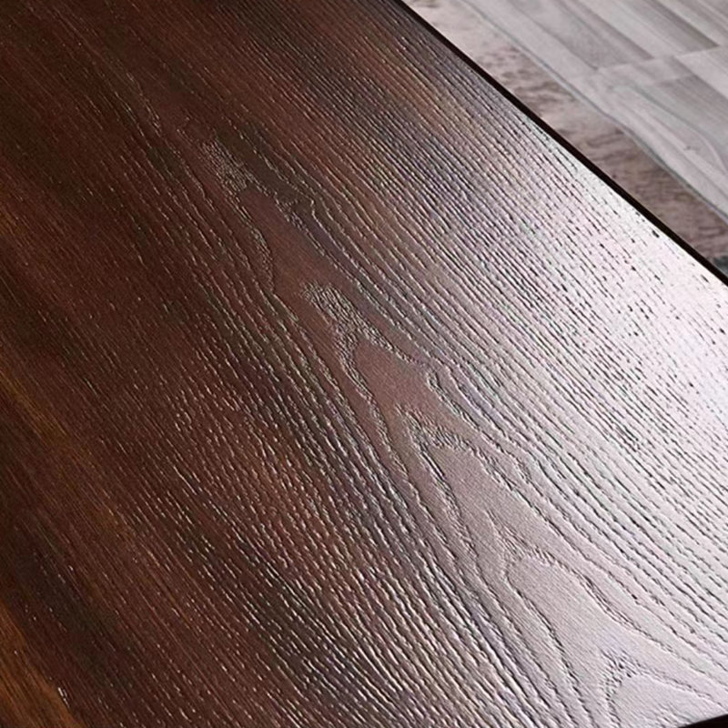 Nut-brown Solid + Manufactured Wood Accent Cabinet