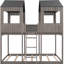 Lit superposé en bois gris antique avec garde-corps-1471108975