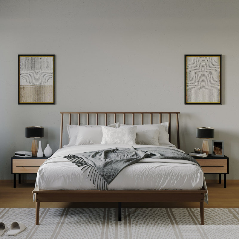 Kierin Piece Bedroom Set, Walnut, Queen