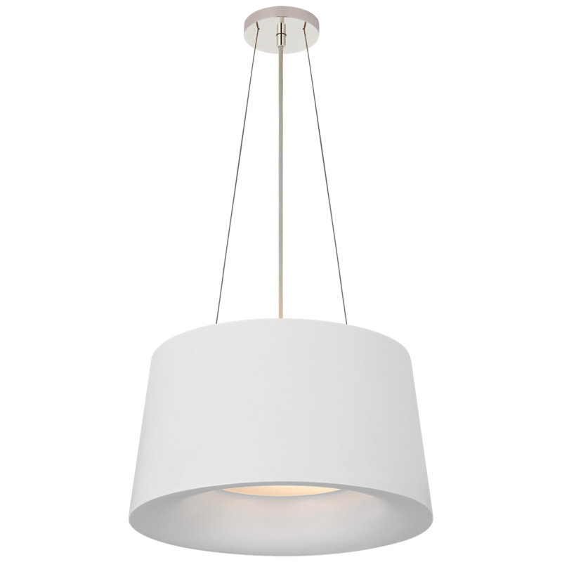 Barbara Barry Halo Small Hanging Shade, White, White