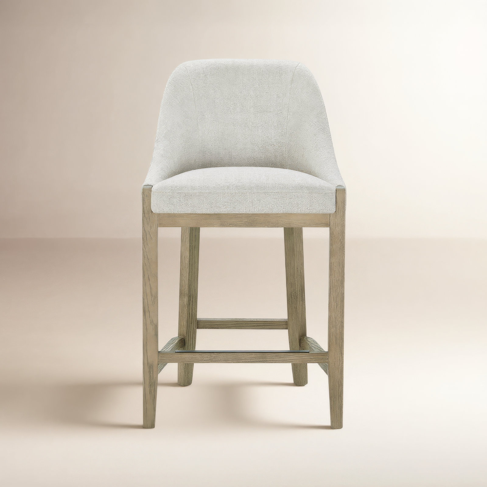 Shiner Upholstered Counter Stool, Nathan Wheat Tweed