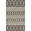 Tapis géométrique contemporain noir en laine fabriqué à la main Modern Kilim-1233800031