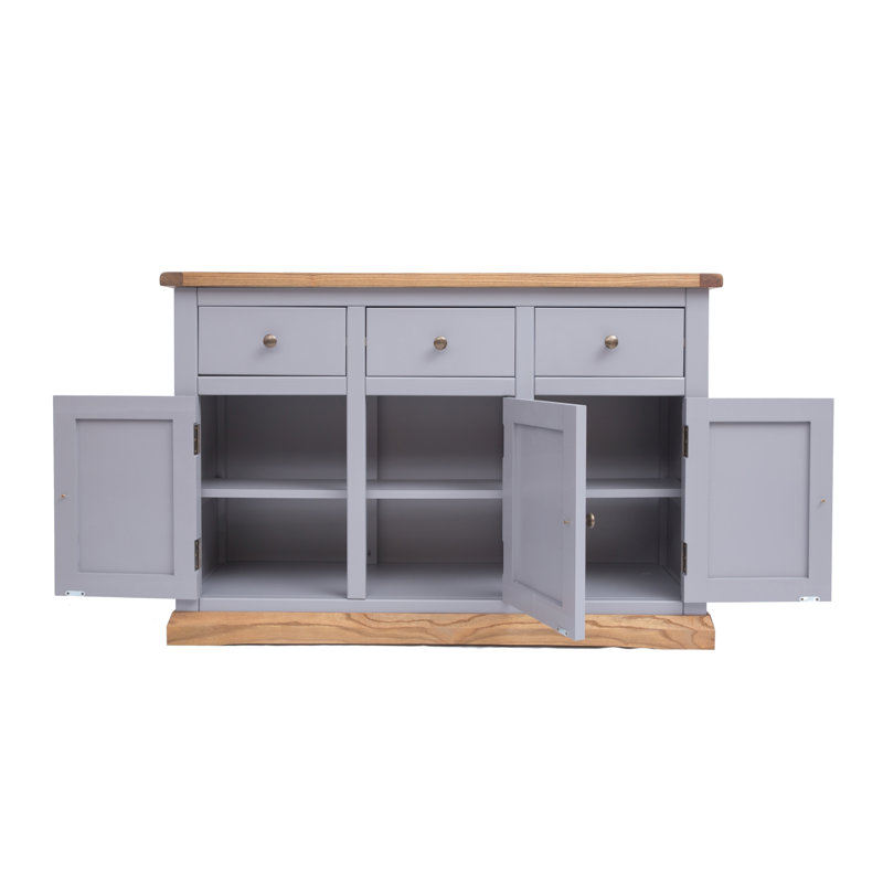 Dayana 3+3 Sideboard, Cool Grey/Brown