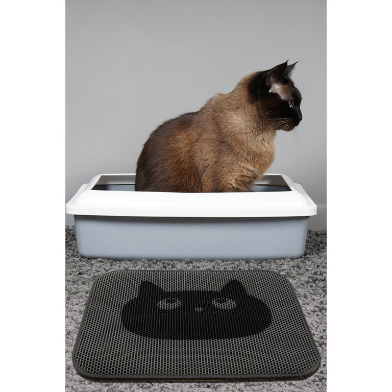 Tapis pour litière de qualité supérieure, 16 po x 24 po | Lavable à la machine, très résistant 21,0 oz / m² | Facile à nettoyer, sa conception antidérapante protège les planchers des dégâts et des odeurs | Durable et élégant