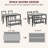 Dining Table Set for 2, Compact Apartment Kitchen Table & Chairs