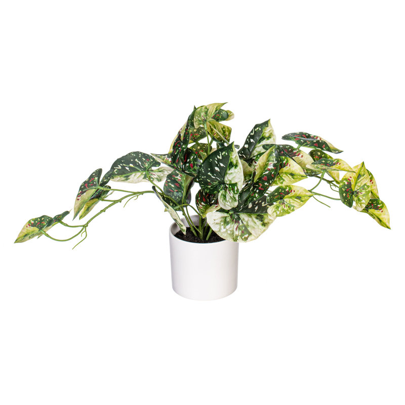 Feuillage artificiel 16 po en pot, Vert