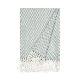 Jeté à franges Herringbone