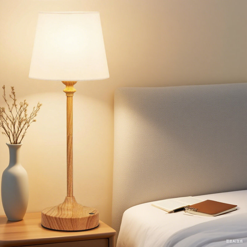 Rechargeable Cordless Table Lamp Set - 2 Pack Wooden Base Wireless Lamps With 4000Mah Battery, 3000K Stepless Dimming Touch Control For Bedroom, Dining Room, And Home Decor