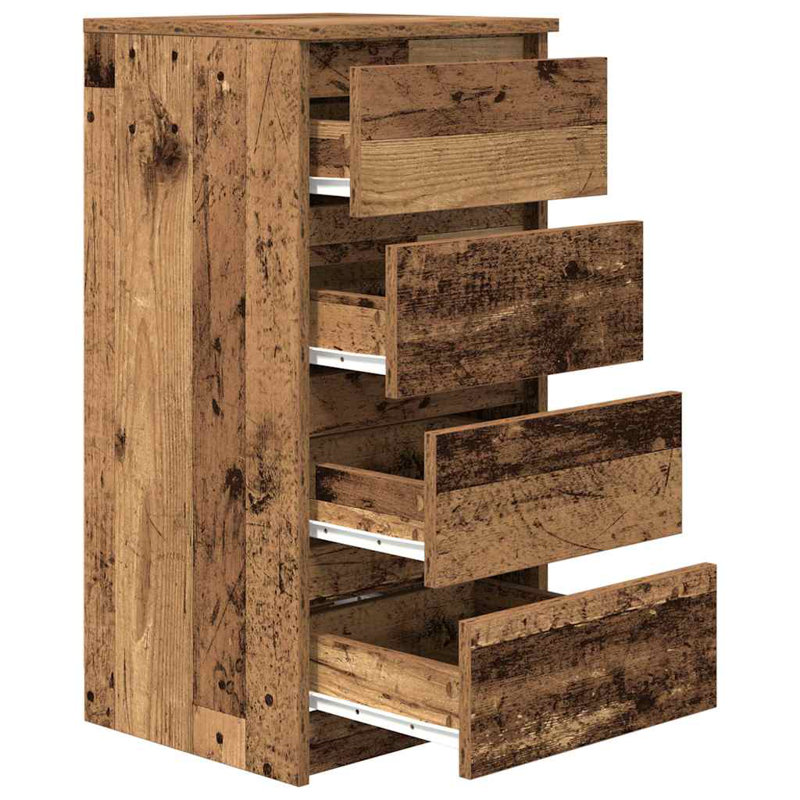 Sideboard 37.5X35x76 Cm Engineered Wood, Old Wood