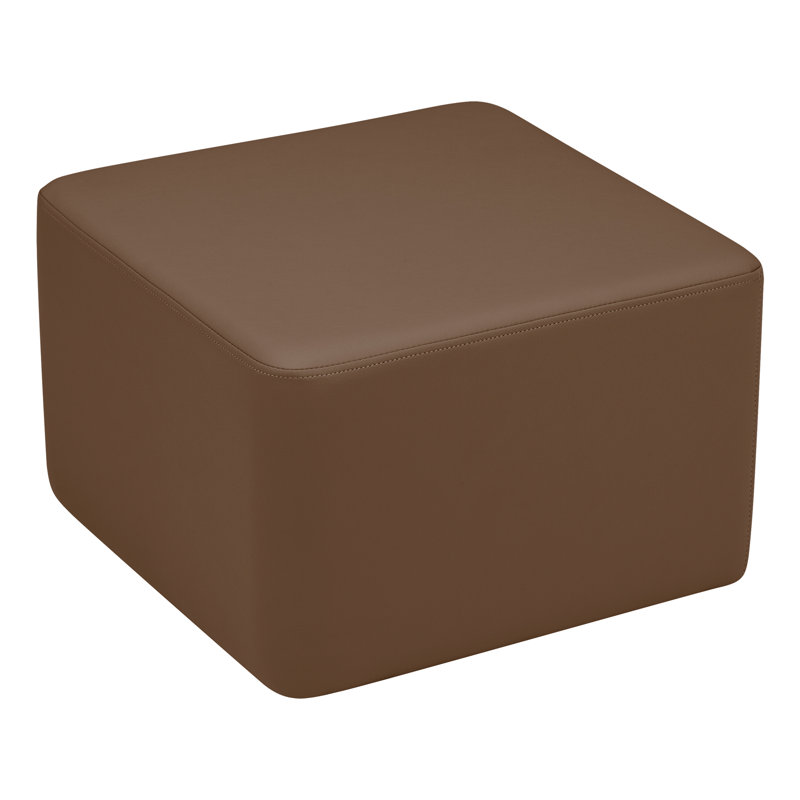 Tabouret à cubes structurés de Learniture, H 14 po x l 18 po x P 18 po, Oui, Chocolat