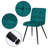 Furst 17.75'' H Tufted Velvet Upholstered Metal Side Chair-2033711536