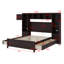 Lit plateforme double avec rangement double-1163661475